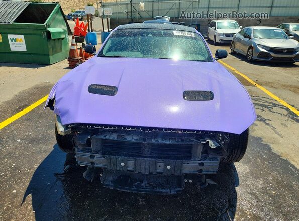 1FA6P8THXM5102927 2021 FORD MUSTANG Purple Front view