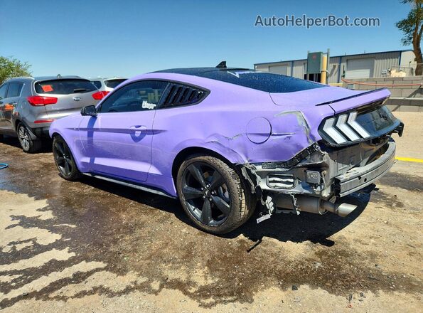 1FA6P8THXM5102927 2021 FORD MUSTANG Purple Rear left