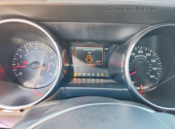 1FA6P8THXM5102927 2021 FORD MUSTANG Purple Instrument cluster view