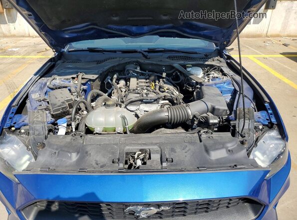 1FA6P8THXN5141261 2022 FORD MUSTANG Blue Вид задньої частини салону