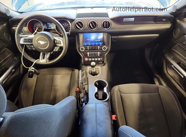 1FA6P8THXN5148551 2022 FORD MUSTANG Blue Вид панелі приладів