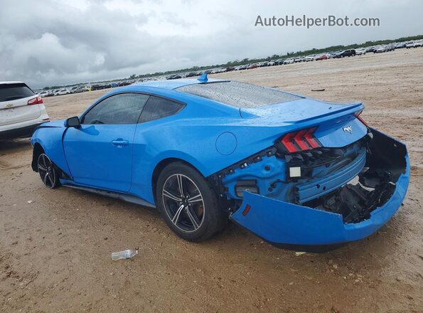 1FA6P8THXR5127513 2024 FORD MUSTANG Blue Rear left