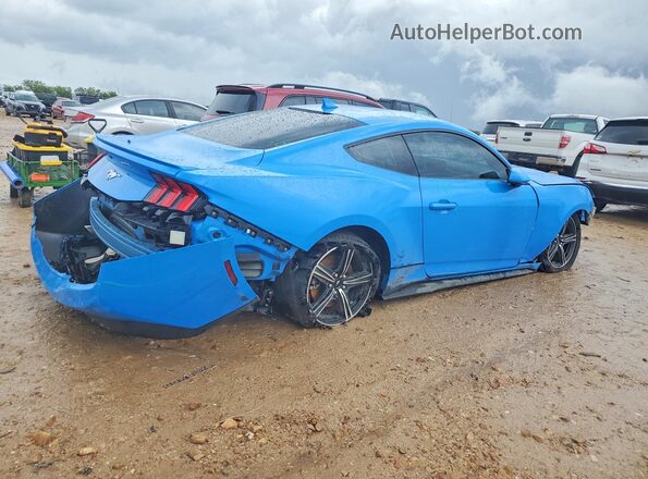 1FA6P8THXR5127513 2024 FORD MUSTANG Blue Rear right
