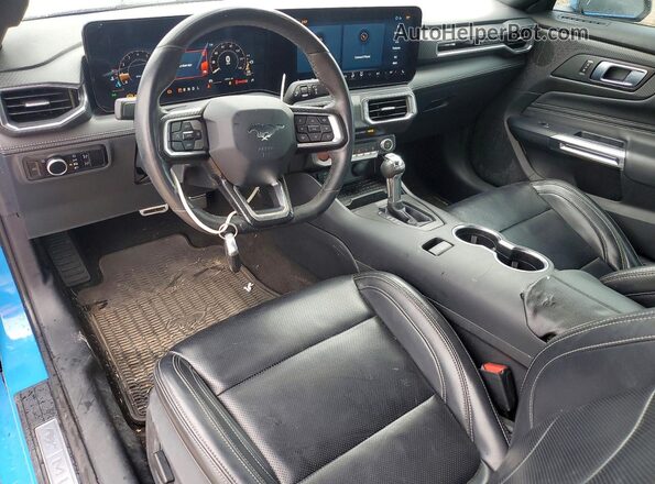 1FA6P8THXR5127513 2024 FORD MUSTANG Blue Dashboard view