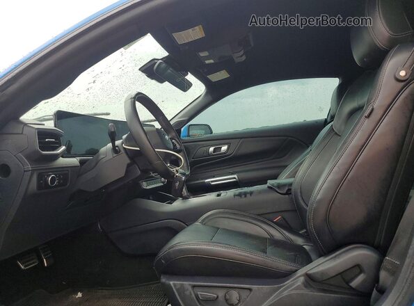 1FA6P8THXR5127513 2024 FORD MUSTANG Blue Front interior view