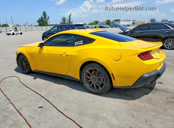 1FA6P8THXR5135420 2024 FORD MUSTANG Yellow Задня ліва чверть