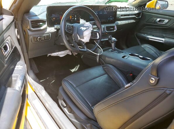 1FA6P8THXR5135420 2024 FORD MUSTANG Yellow Вид панелі приладів
