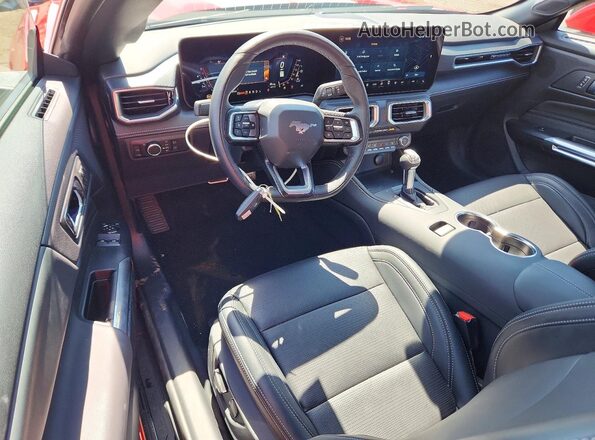 1FA6P8THXT5102263 2026 FORD MUSTANG Red Dashboard view