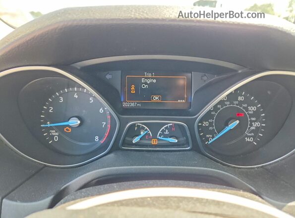 1FADP3E20HL307192 2017 FORD FOCUS Silver Vista del cuadro de instrumentos