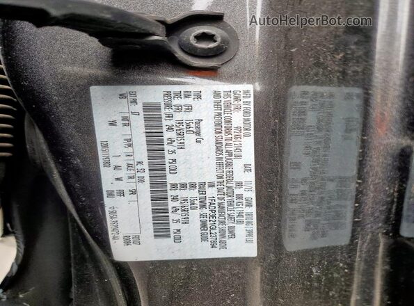 1FADP3E21GL237894 2016 FORD FOCUS Gray Вид підкапотного простору