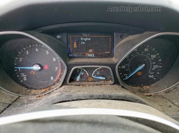 1FADP3E21GL237894 2016 FORD FOCUS Gray Вид щитка приладів