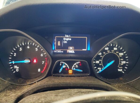 1FADP3E22GL212082 2016 FORD FOCUS Black Вид щитка приладів