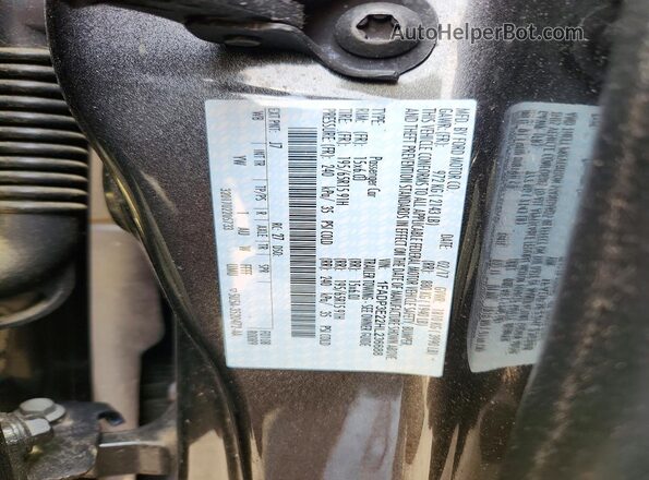 1FADP3E22HL236688 2017 FORD FOCUS Gray ძრავის განყოფილების ხედი