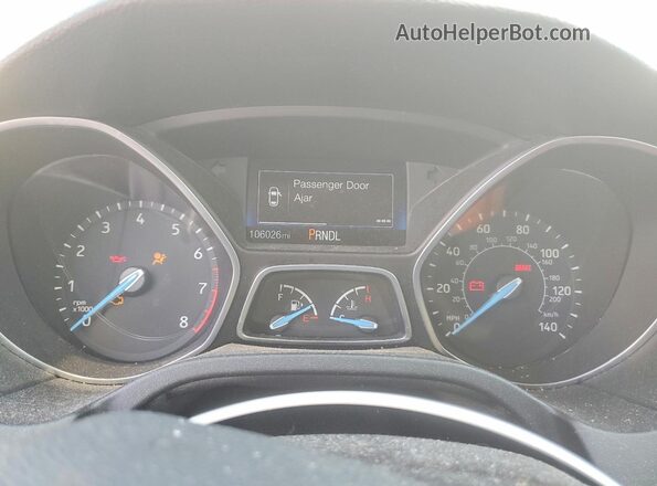1FADP3E22JL213983 2018 FORD FOCUS Черный Вид щитка приборов