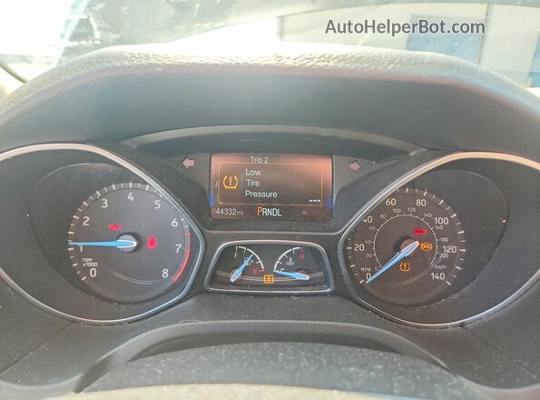 1FADP3E24HL332483 2017 FORD FOCUS Gray Instrument cluster view