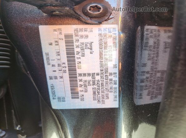 1FADP3E24HL332483 2017 FORD FOCUS Gray VIN sticker view