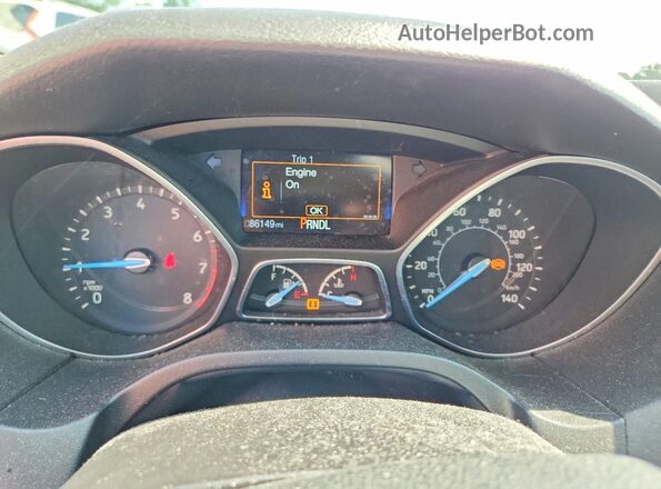 1FADP3E24JL233927 2018 FORD FOCUS Black Instrument cluster view