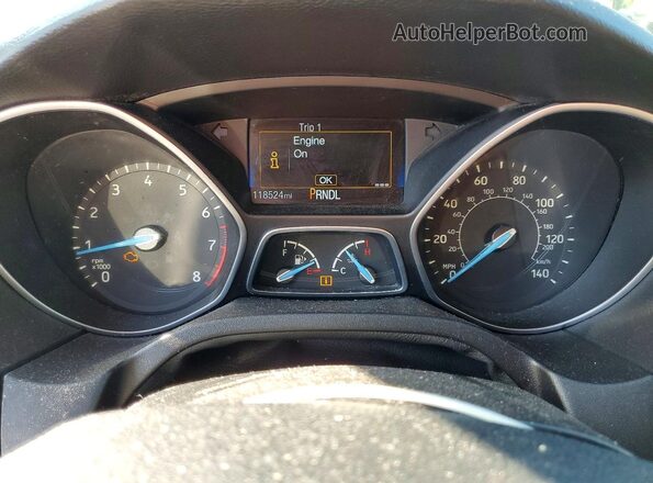 1FADP3E25GL362333 2016 FORD FOCUS Black Instrument cluster view
