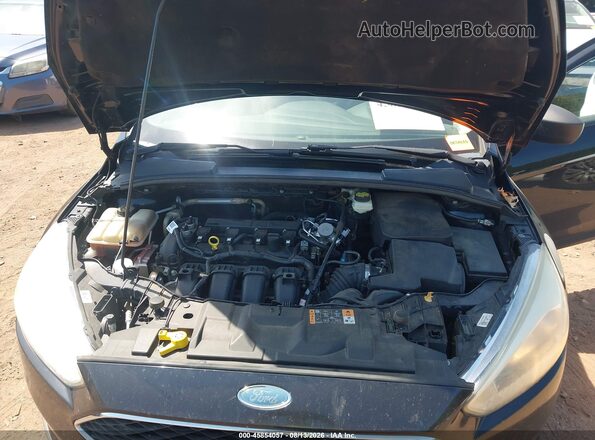 1FADP3E25HL262184 2017 FORD FOCUS Black Вид ззаду