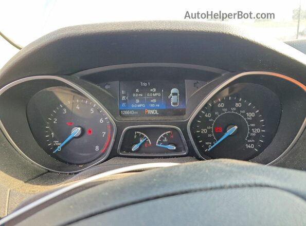 1FADP3E25HL328958 2017 FORD FOCUS Blue Սարքավորումների վահանակի տեսք