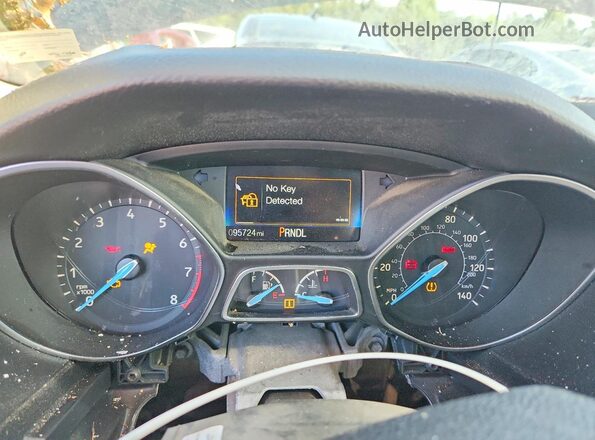 1FADP3E25JL243320 2018 FORD FOCUS Black Widok zestawu wskaźników