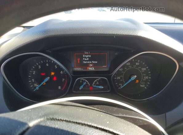 1FADP3E25JL288046 2018 FORD FOCUS Silver Вид щитка приладів