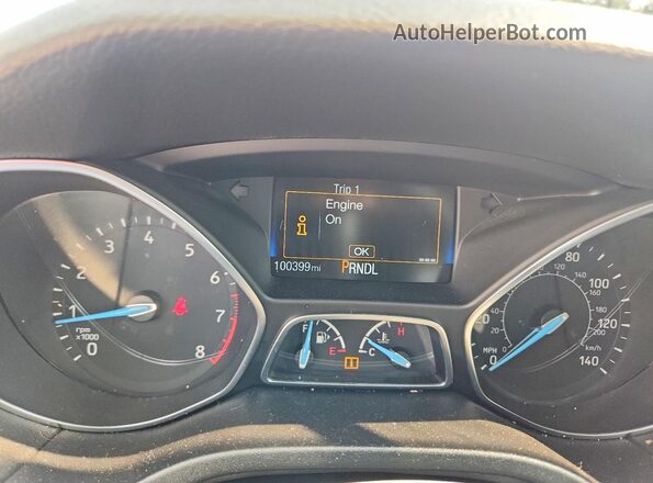 1FADP3E26HL335675 2017 FORD FOCUS Silver Вид щитка приладів