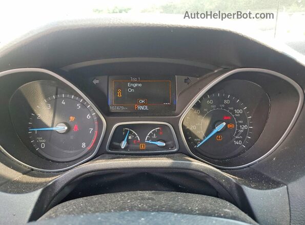 1FADP3E27GL402847 2016 FORD FOCUS White Instrument cluster view