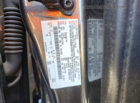 1FADP3E28GL343291 2016 FORD FOCUS Серый Вид подкапотного пространства