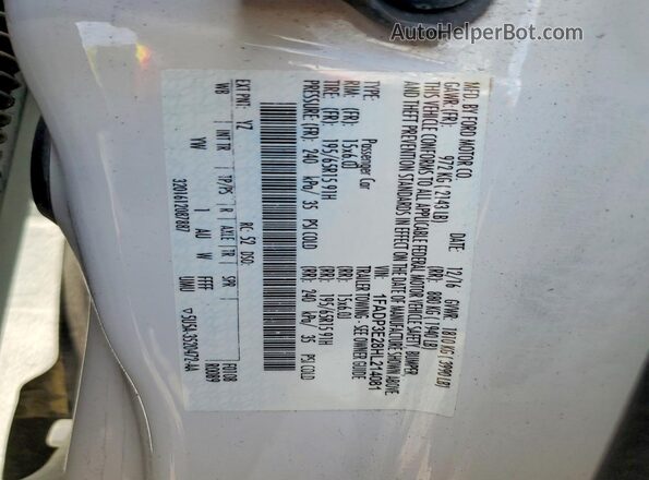 1FADP3E28HL214081 2017 FORD FOCUS White Engine compartment view