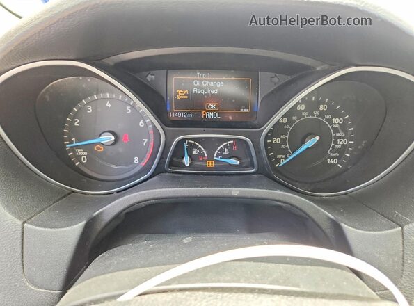 1FADP3E28HL214081 2017 FORD FOCUS White Instrument cluster view