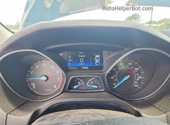 1FADP3E29GL331330 2016 FORD FOCUS Черный Вид щитка приборов