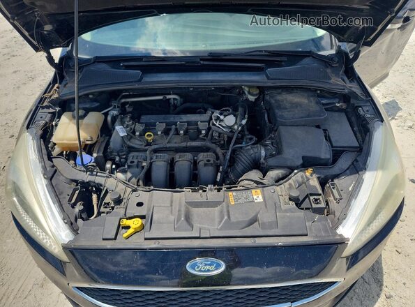 1FADP3E29GL331330 2016 FORD FOCUS Черный Вид задней части салона
