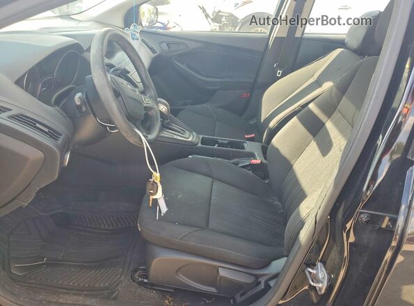 1FADP3E29JL219361 2018 FORD FOCUS Black წინა სალონის ხედი