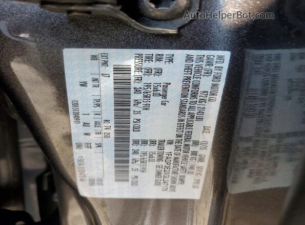 1FADP3E2XGL247176 2016 FORD FOCUS Gray Vista del compartimento del motor