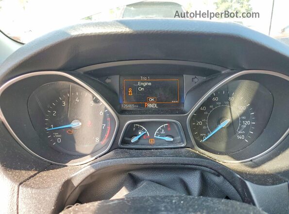 1FADP3E2XGL247176 2016 FORD FOCUS Gray Vista del cuadro de instrumentos