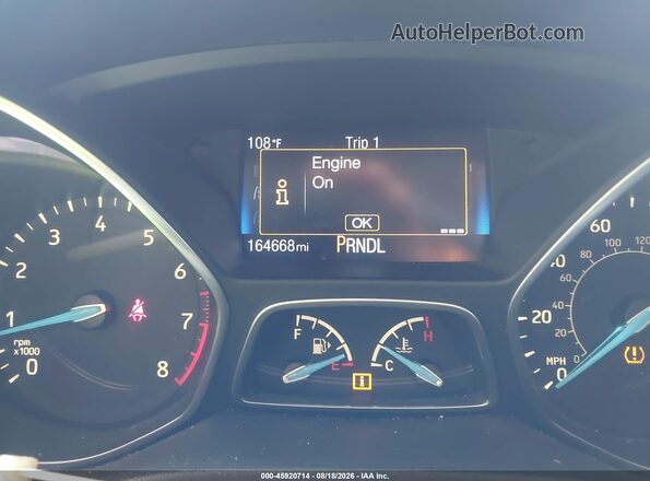 1FADP3F20GL204920 2016 FORD FOCUS Black Widok tylnych siedzeń