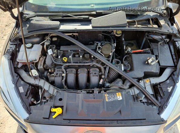 1FADP3F20GL303057 2016 FORD FOCUS Gray Вид задньої частини салону