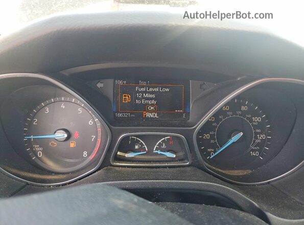 1FADP3F20GL323874 2016 FORD FOCUS Black ხელსაწყოთა პანელის ხედი