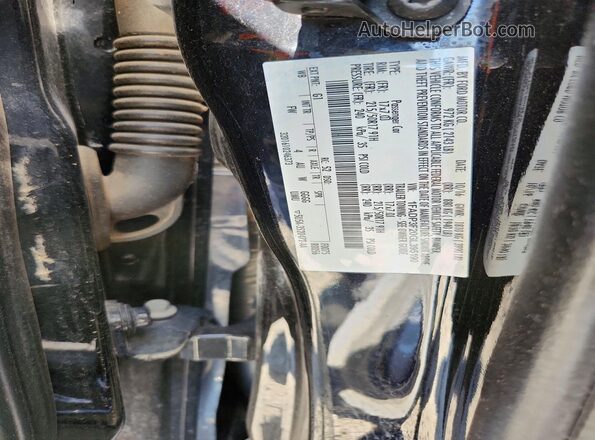 1FADP3F20GL395190 2016 FORD FOCUS Black VIN կոդի պիտակի տեսք