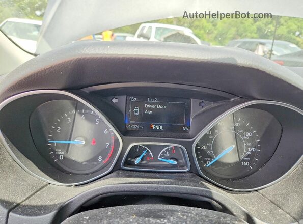 1FADP3F20HL234159 2017 FORD FOCUS Gray Vista del cuadro de instrumentos