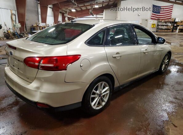 1FADP3F20HL291316 2017 FORD FOCUS Beige Rear right