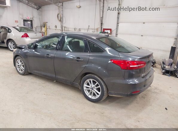 1FADP3F20HL315453 2017 FORD FOCUS Gray Trasero izquierdo