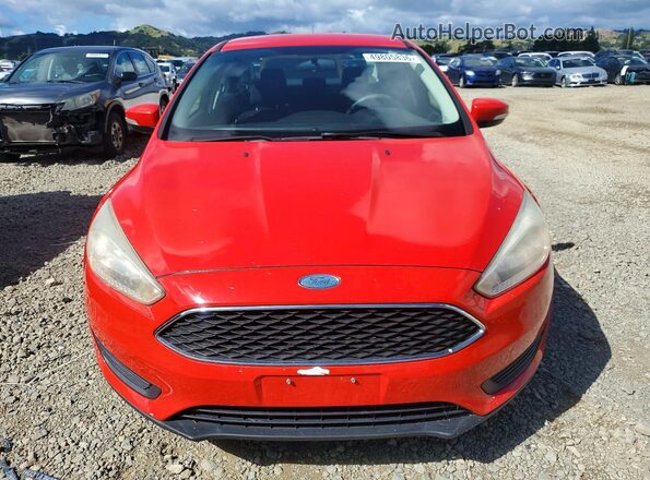 1FADP3F20HL331491 2017 FORD FOCUS Красный Вид спереди
