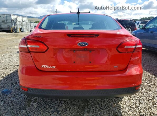 1FADP3F20HL331491 2017 FORD FOCUS Красный Вид сзади