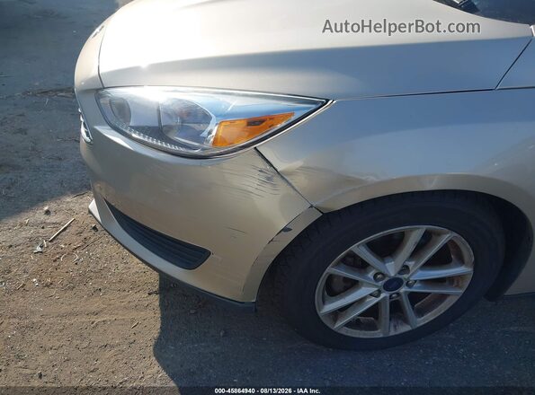 1FADP3F20JL265420 2018 FORD FOCUS Gold Вид щитка приладів