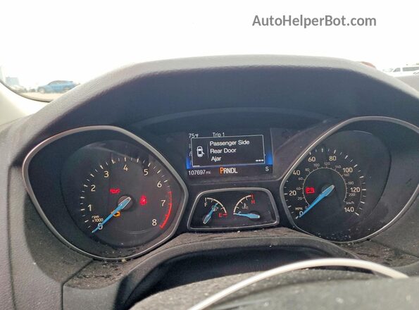 1FADP3F20JL266793 2018 FORD FOCUS Charcoal Вид щитка приладів