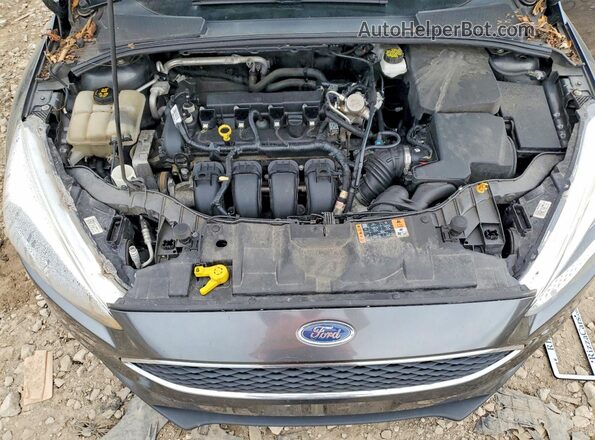 1FADP3F20JL266793 2018 FORD FOCUS Charcoal Вид задньої частини салону
