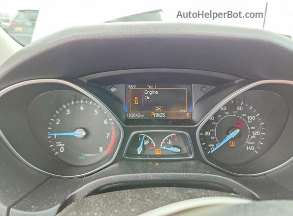 1FADP3F21GL209382 2016 FORD FOCUS White Vista del cuadro de instrumentos