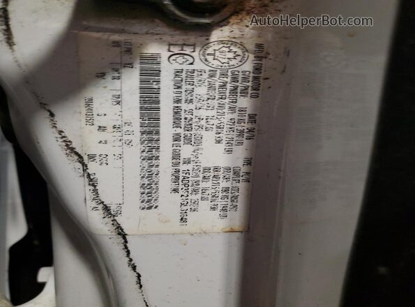 1FADP3F21GL316481 2016 FORD FOCUS White 